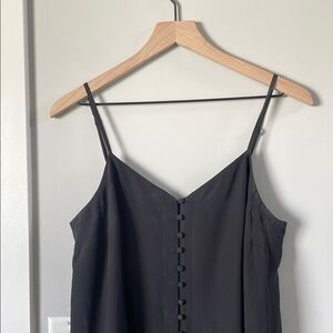 Madewell 100% Silk Button-Down Slip Dress